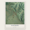 Hartsburg, Missouri map print, the full design