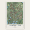 Lakewood Ranch, Florida map print, the full design