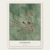 Pagedale, Missouri map print, the full design