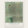 Lathrup Village, Michigan map print, the full design