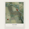 Tatamy, Pennsylvania map print, the full design