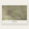 Vaughn, New Mexico map print, the full design
