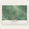 Flomaton, Alabama map print, the full design