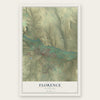 Florence, Colorado map print, the full design