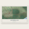 Sutherland, Nebraska map print, the full design
