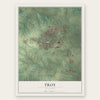 Troy, Missouri map print, the full design