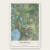 Minneola, Florida map print, the full design