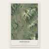 Duffield, Virginia map print, the full design