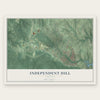 Independent Hill, Virginia map print, the full design