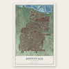 Sunnyvale, California map print, the full design