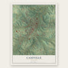 Cassville, Missouri map print, the full design