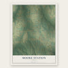 Moore Station, Texas map print, the full design