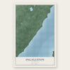 Ingallston, Michigan map print, the full design