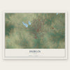 Dublin, Texas map print, the full design