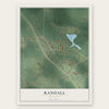 Randall, Minnesota map print, the full design