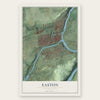 Easton, Pennsylvania map print, the full design