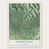 Parrottsville, Tennessee map print, the full design