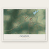 Funston, Georgia map print, the full design