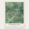 Whispering Pines, North Carolina map print, the full design