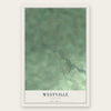 Westville, New York map print, the full design
