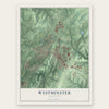 Westminster, Maryland map print, the full design