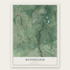 Matinecock, New York map print, the full design