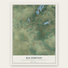 Richmond, Walworth County, Wisconsin map print, the full design