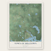 Town of Milltown, Wisconsin map print, the full design