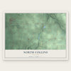 North Collins, New York map print, the full design