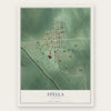 Stella, Nebraska map print, the full design