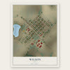 Wilson, Texas map print, the full design