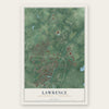 Lawrence, Mercer County, New Jersey map print, the full design