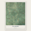 Fillmore, Michigan map print, the full design