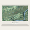 Montour, Pennsylvania map print, the full design