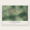 Lester Prairie, Minnesota map print, the full design