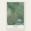 Scotia, New York map print, the full design