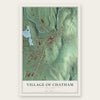 Village of Chatham, New York map print, the full design