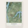 Madison, Illinois map print, the full design