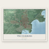 Two Harbors, Minnesota map print, the full design