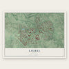 Laurel, Virginia map print, the full design