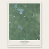 Backus, Michigan map print, the full design