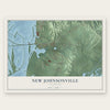 New Johnsonville, Tennessee map print, the full design