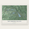 Hot Springs Village, Arkansas map print, the full design