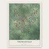 Thomasville, Georgia map print, the full design