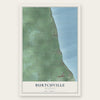 Burtchville, Michigan map print, the full design