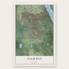 Palm Bay, Florida map print, the full design