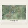 South Beloit, Illinois map print, the full design