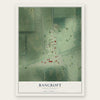 Bancroft, South Dakota map print, the full design