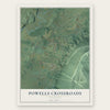 Powells Crossroads, Tennessee map print, the full design