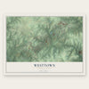 Westtown, Pennsylvania map print, the full design